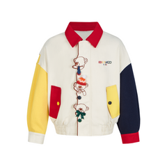 13DE MARZO BabyBear Placket Color Block Jacket