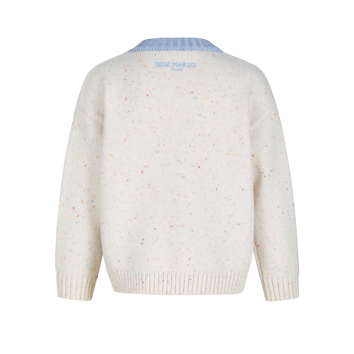 13DE MARZO Snow BabyBear Colorful Dot Scarf Sweater Beige - 13DE MARZO
