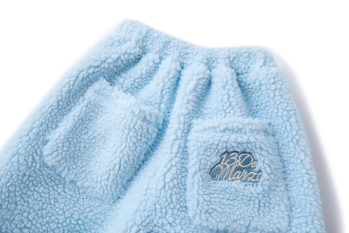 13DE MARZO Snow BabyBear Patch Sweatpants Blue