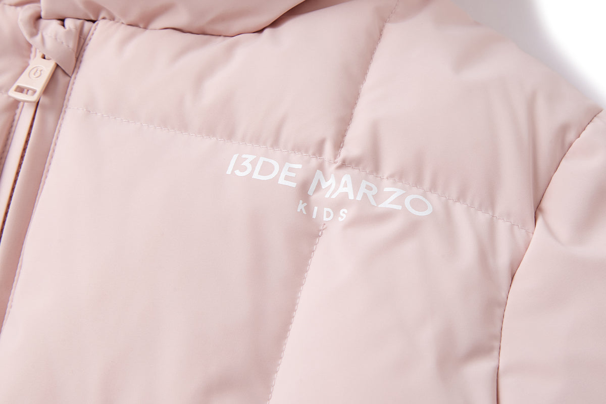 13DE MARZO BabyBear Ear Short Down Jacket Pink