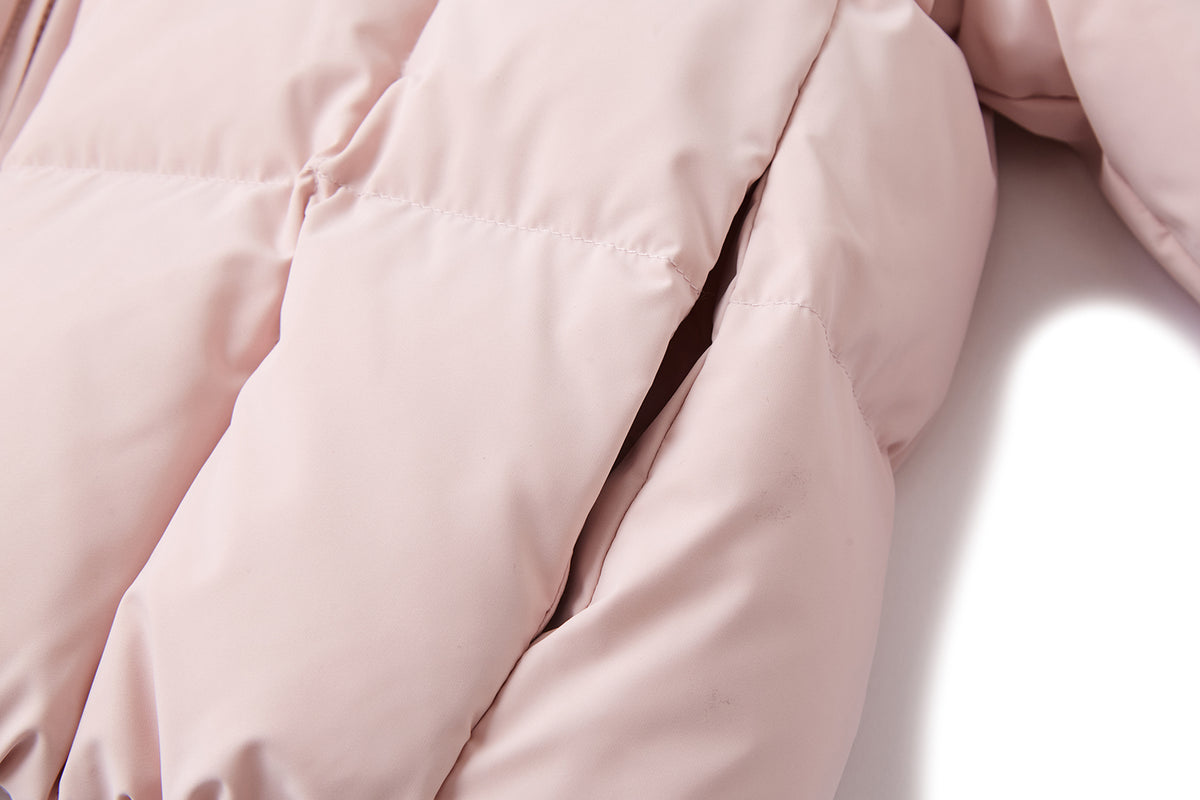 13DE MARZO BabyBear Ear Short Down Jacket Pink