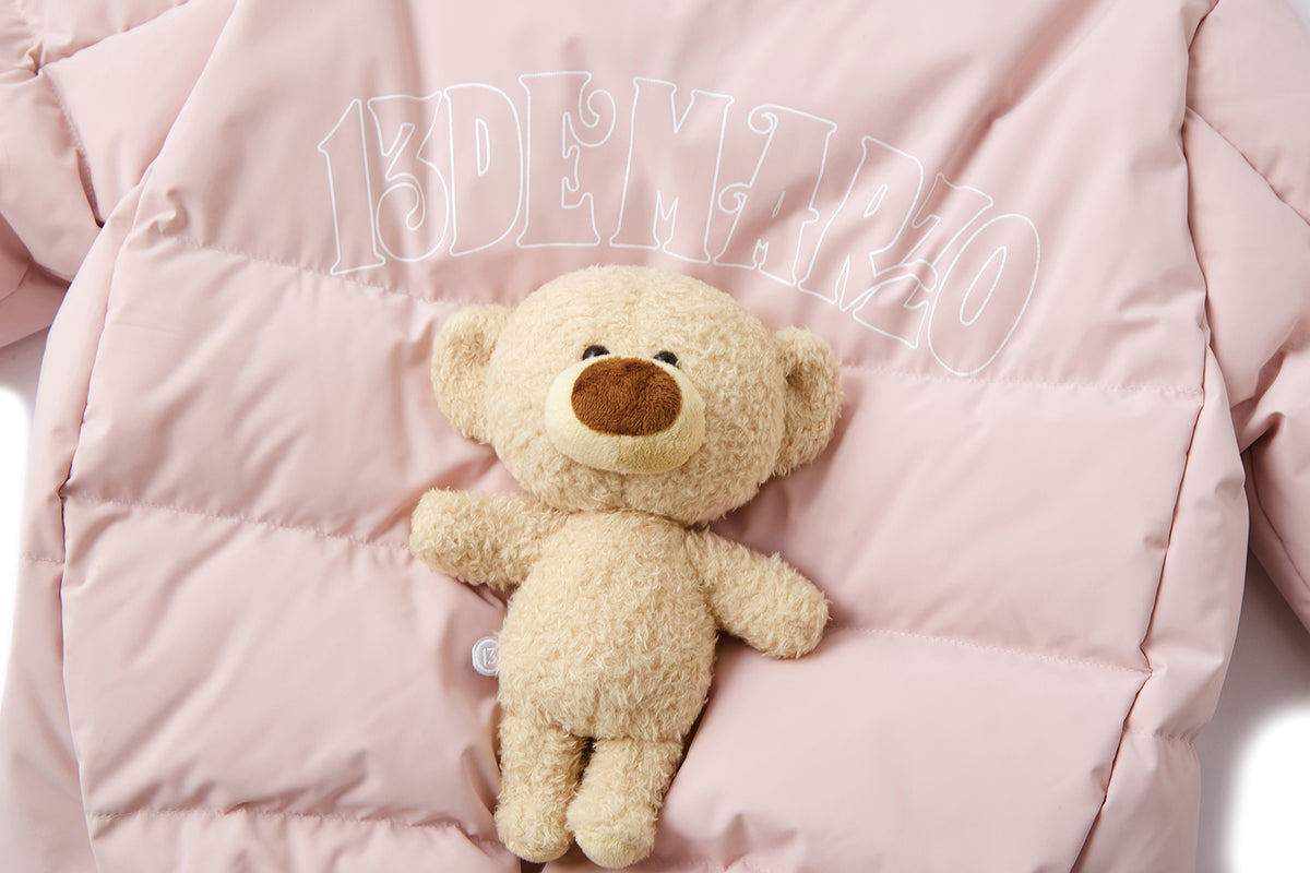 13DE MARZO BabyBear Ear Short Down Jacket Pink