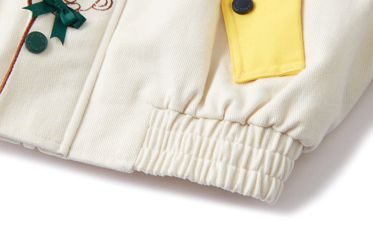 13DE MARZO BabyBear Placket Color Block Jacket