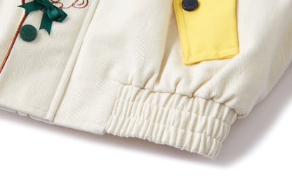 13DE MARZO BabyBear Placket Color Block Jacket