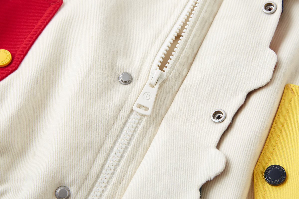 13DE MARZO BabyBear Placket Color Block Jacket