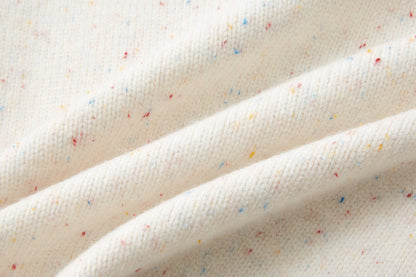 13DE MARZO Snow BabyBear Colorful Dot Scarf Sweater Beige - 13DE MARZO