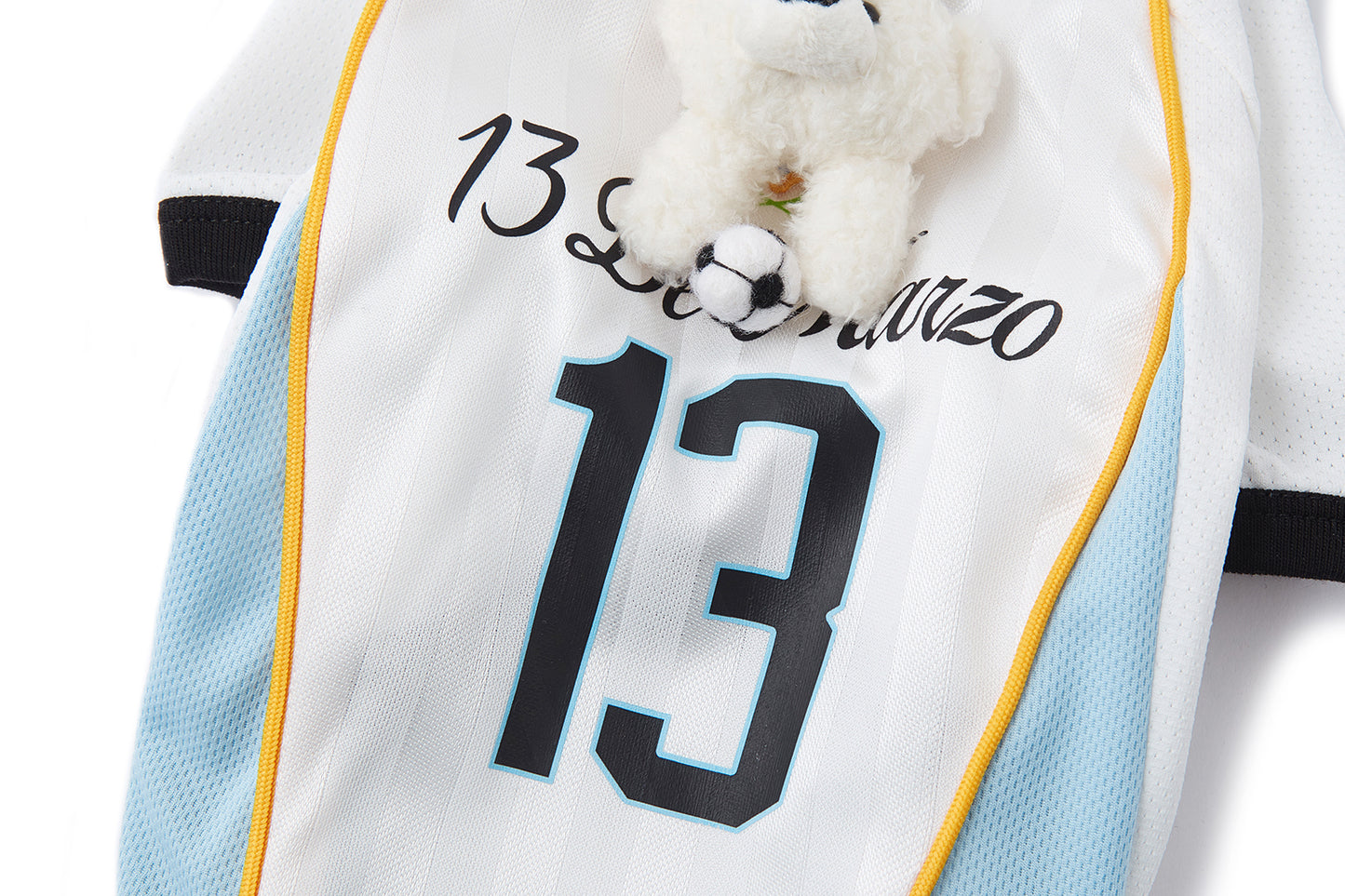13DE MARZO Soccer Bear Pet Jersey Blue