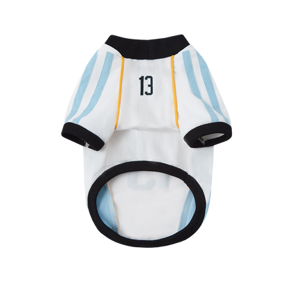 13DE MARZO Soccer Bear Pet Jersey Blue