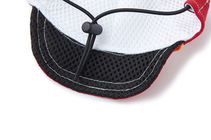 13DE MARZO Soccer Bear Pet Hat Red