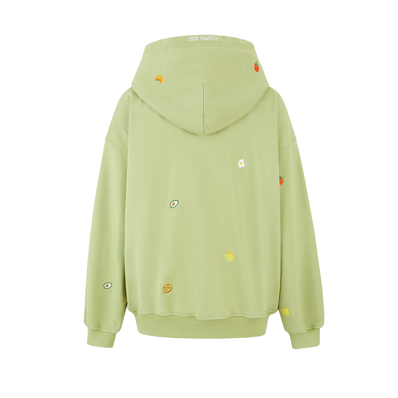13DE MARZO Nutrition Breakfast Bear Hoodie Green - 13DE MARZO
