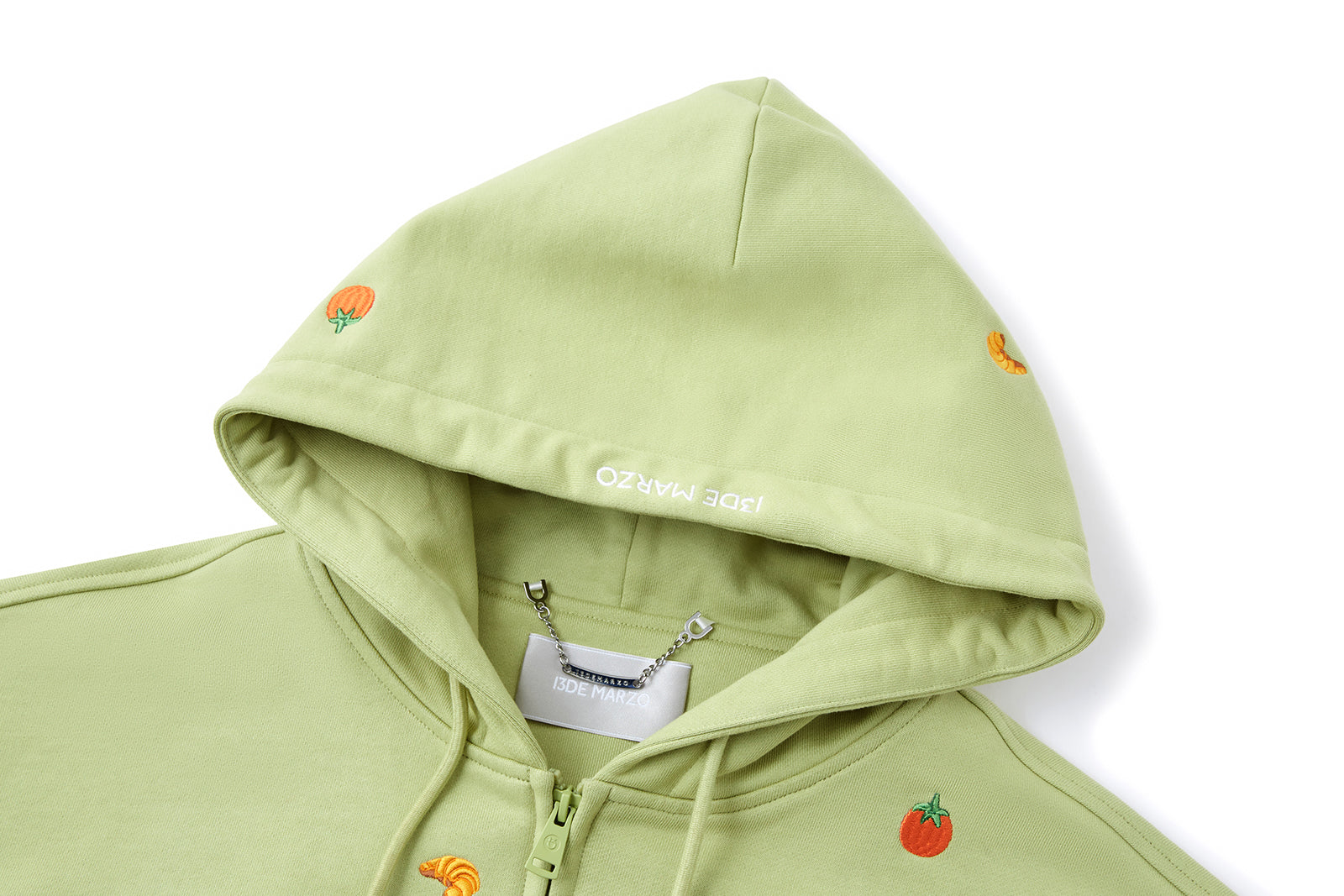 13DE MARZO Nutrition Breakfast Bear Hoodie Green - 13DE MARZO