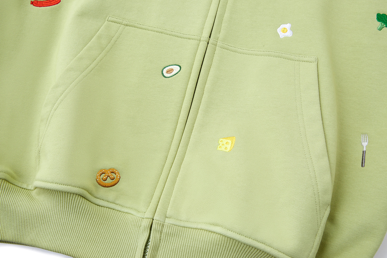 13DE MARZO Nutrition Breakfast Bear Hoodie Green - 13DE MARZO