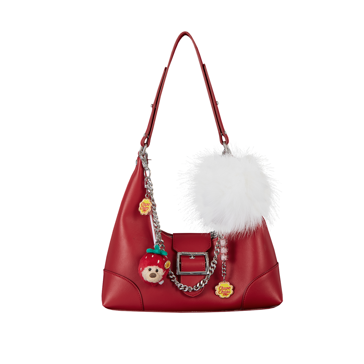 13DE MARZO Lollipop Chain Underarm Bag Red - 13DE MARZO