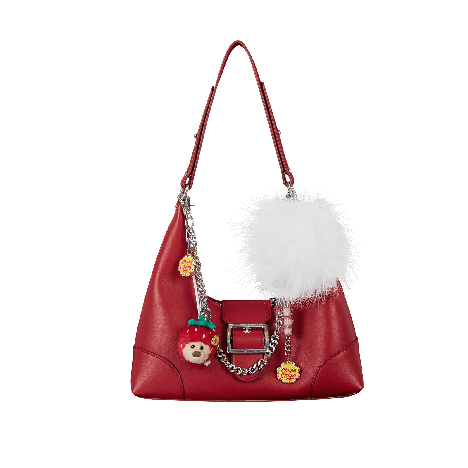 13DE MARZO Lollipop Chain Underarm Bag Red - 13DE MARZO