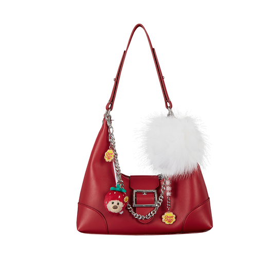 13DE MARZO Lollipop Chain Underarm Bag Red - 13DE MARZO