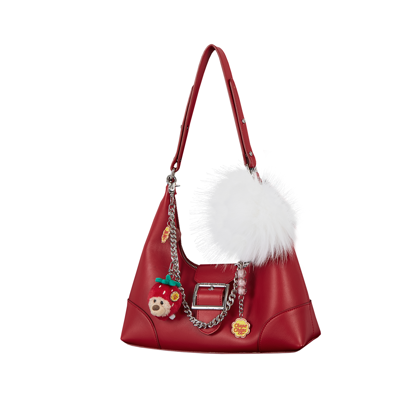 13DE MARZO Lollipop Chain Underarm Bag Red - 13DE MARZO