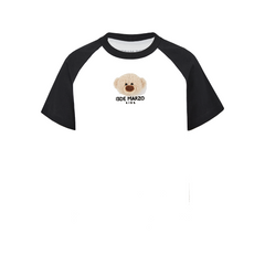 13DE MARZO BabyBear Raglan T-shirt Black