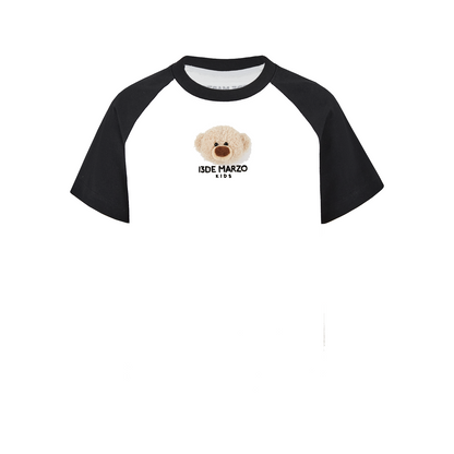 13DE MARZO BabyBear Raglan T-shirt Black - 13DE MARZO