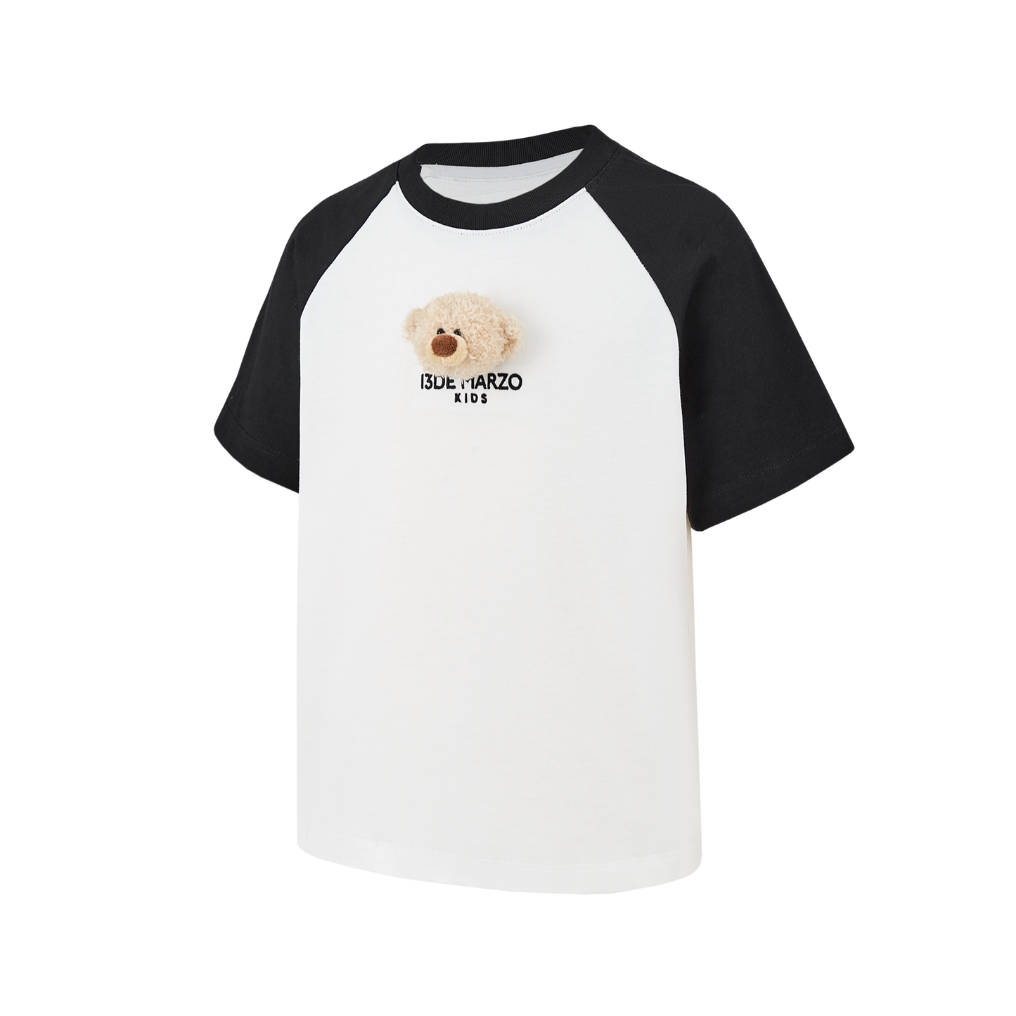 13DE MARZO BabyBear Raglan T-shirt Black - 13DE MARZO