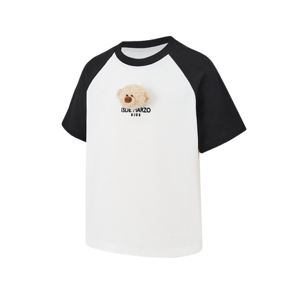 13DE MARZO BabyBear Raglan T-shirt Black - 13DE MARZO