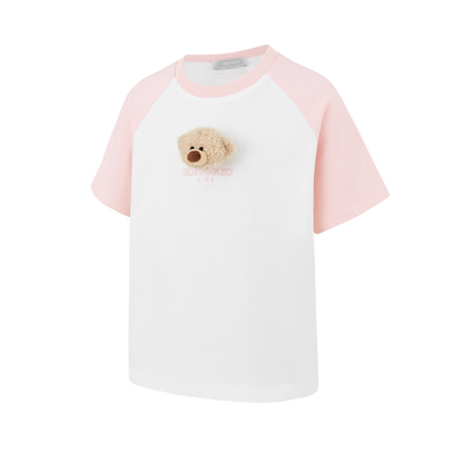 13DE MARZO BabyBear Raglan T-shirt Pink - 13DE MARZO