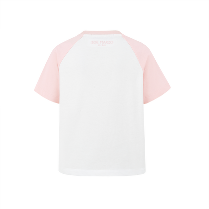 13DE MARZO BabyBear Raglan T-shirt Pink - 13DE MARZO