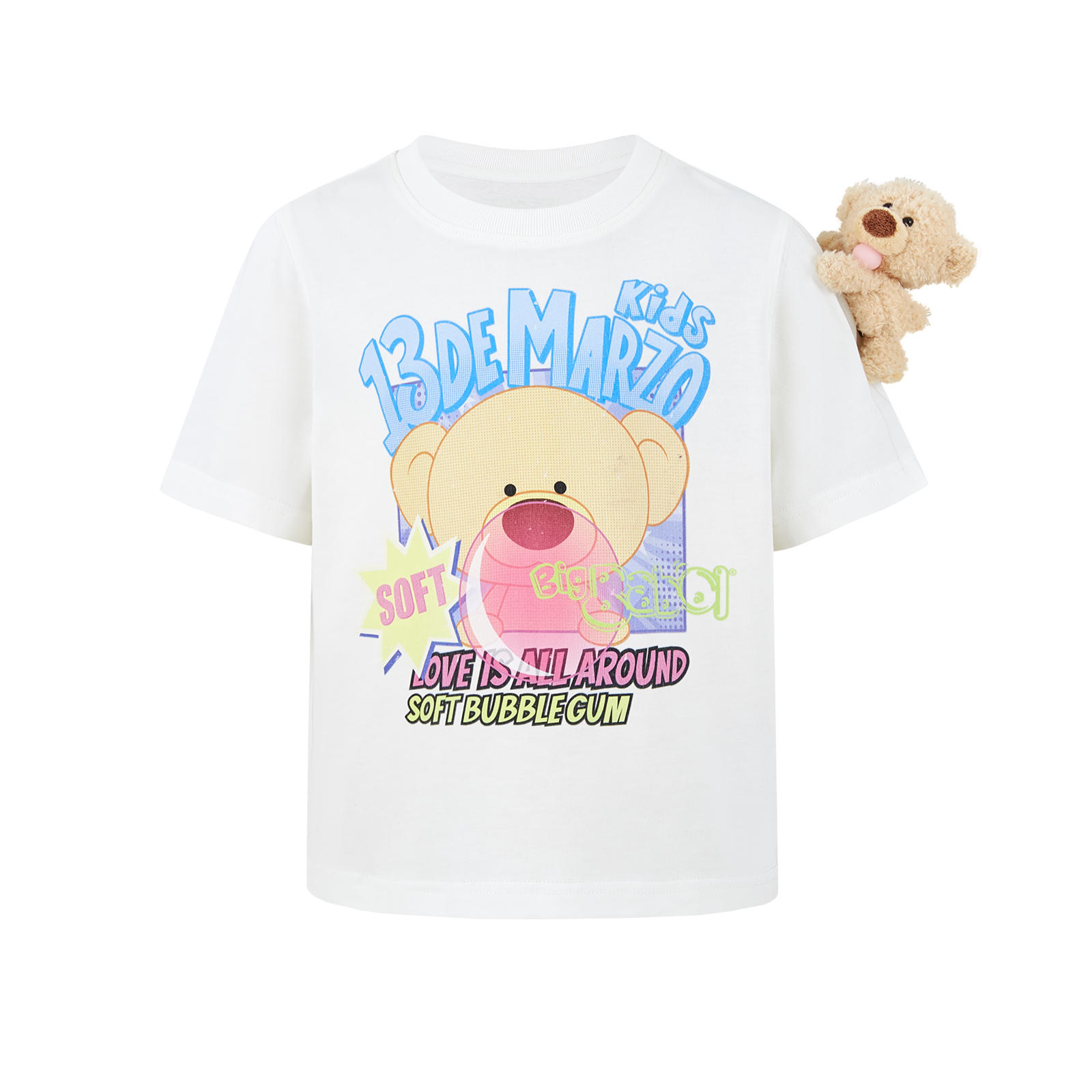 13DE MARZO BabyBear Bubblegum T-shirt Beige - 13DE MARZO
