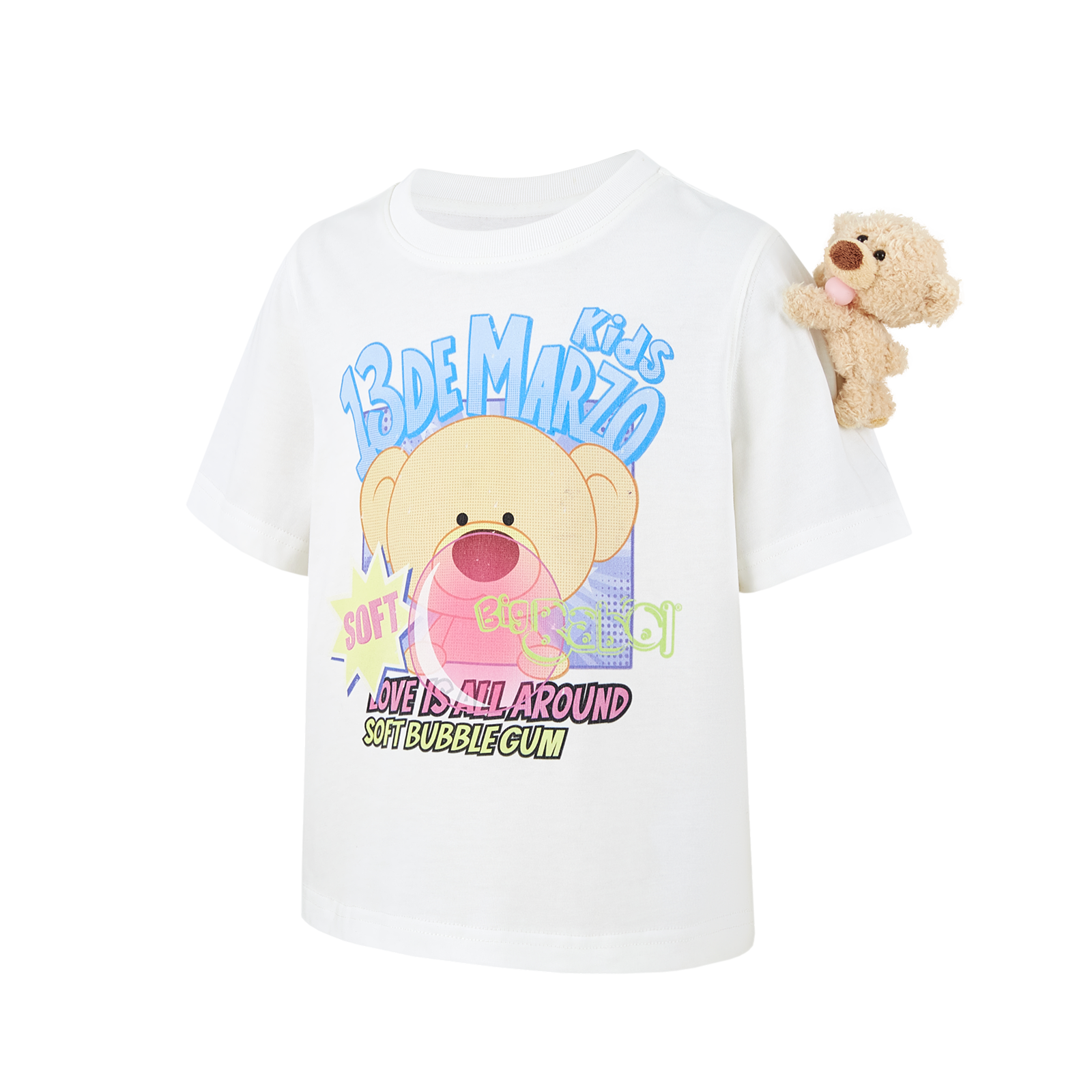13DE MARZO BabyBear Bubblegum T-shirt Beige - 13DE MARZO