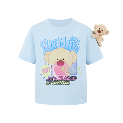 13DE MARZO BabyBear Bubblegum T-shirt Blue - 13DE MARZO