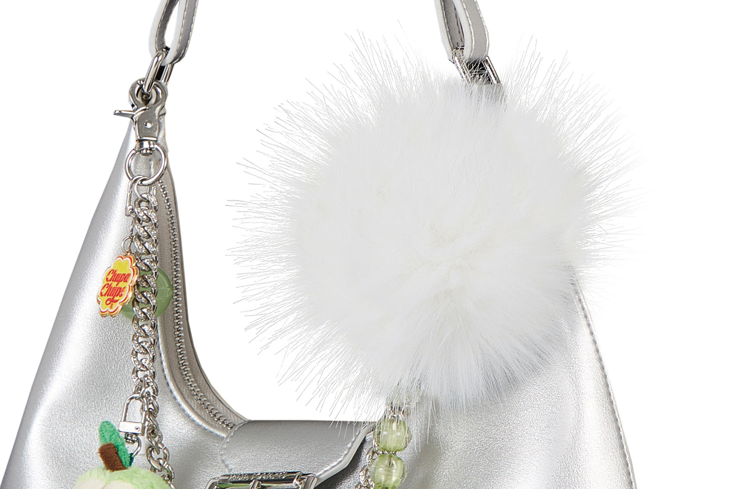 13DE MARZO Lollipop Chain Underarm Bag Silver - 13DE MARZO