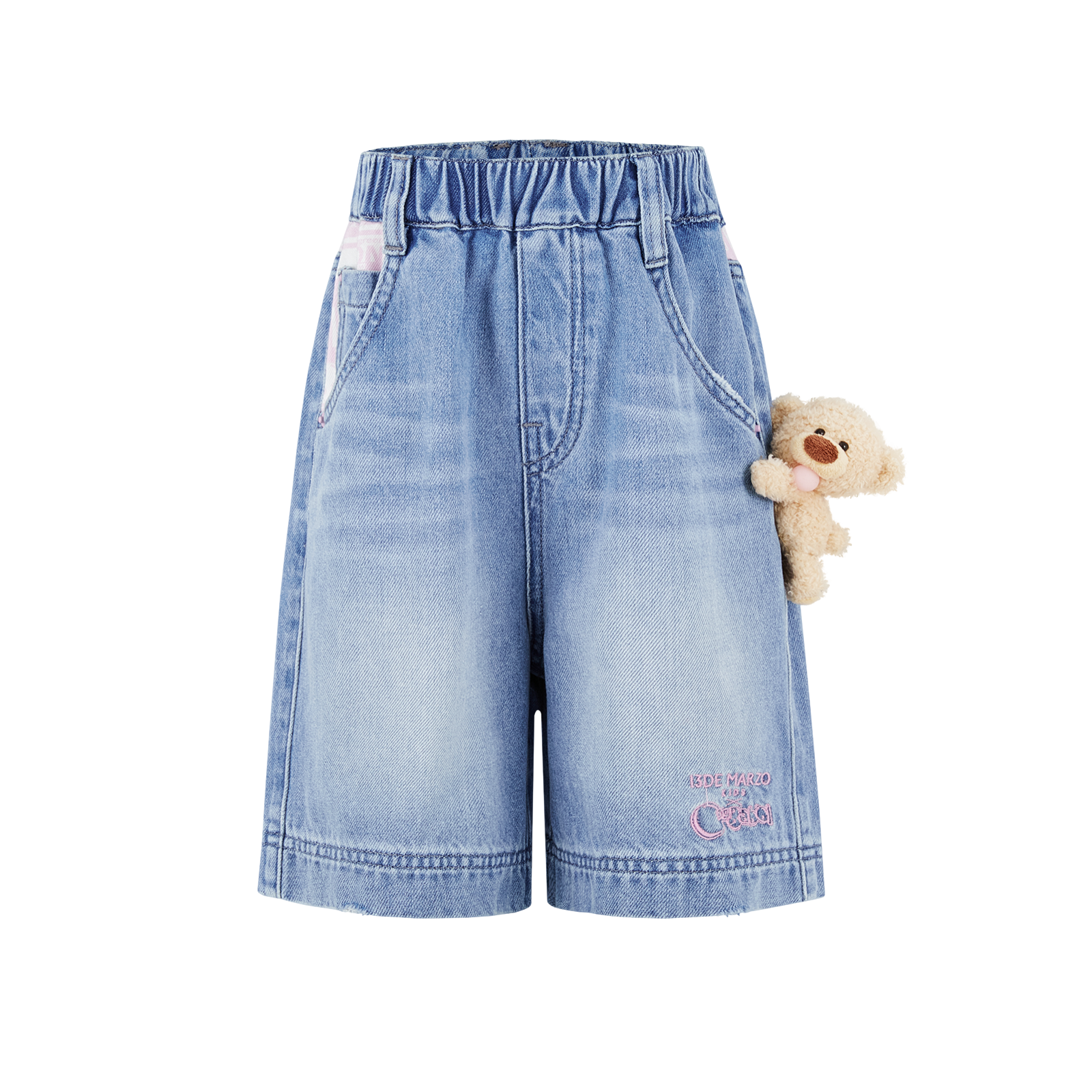 13DE MARZO BabyBear Bubblegum Jorts Blue - 13DE MARZO