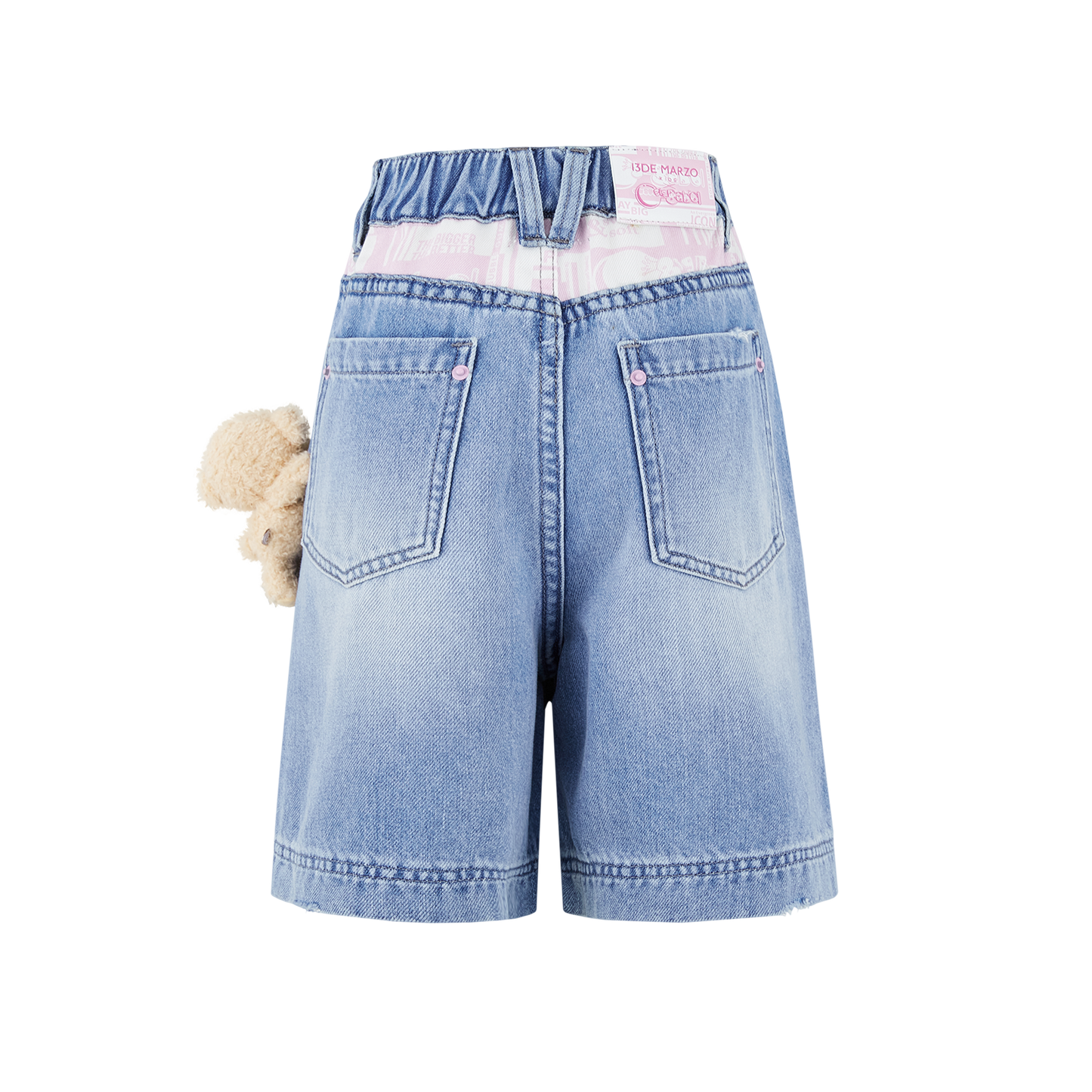 13DE MARZO BabyBear Bubblegum Jorts Blue - 13DE MARZO