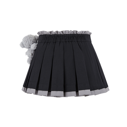 13DE MARZO BabyBear Pleated Dress Black