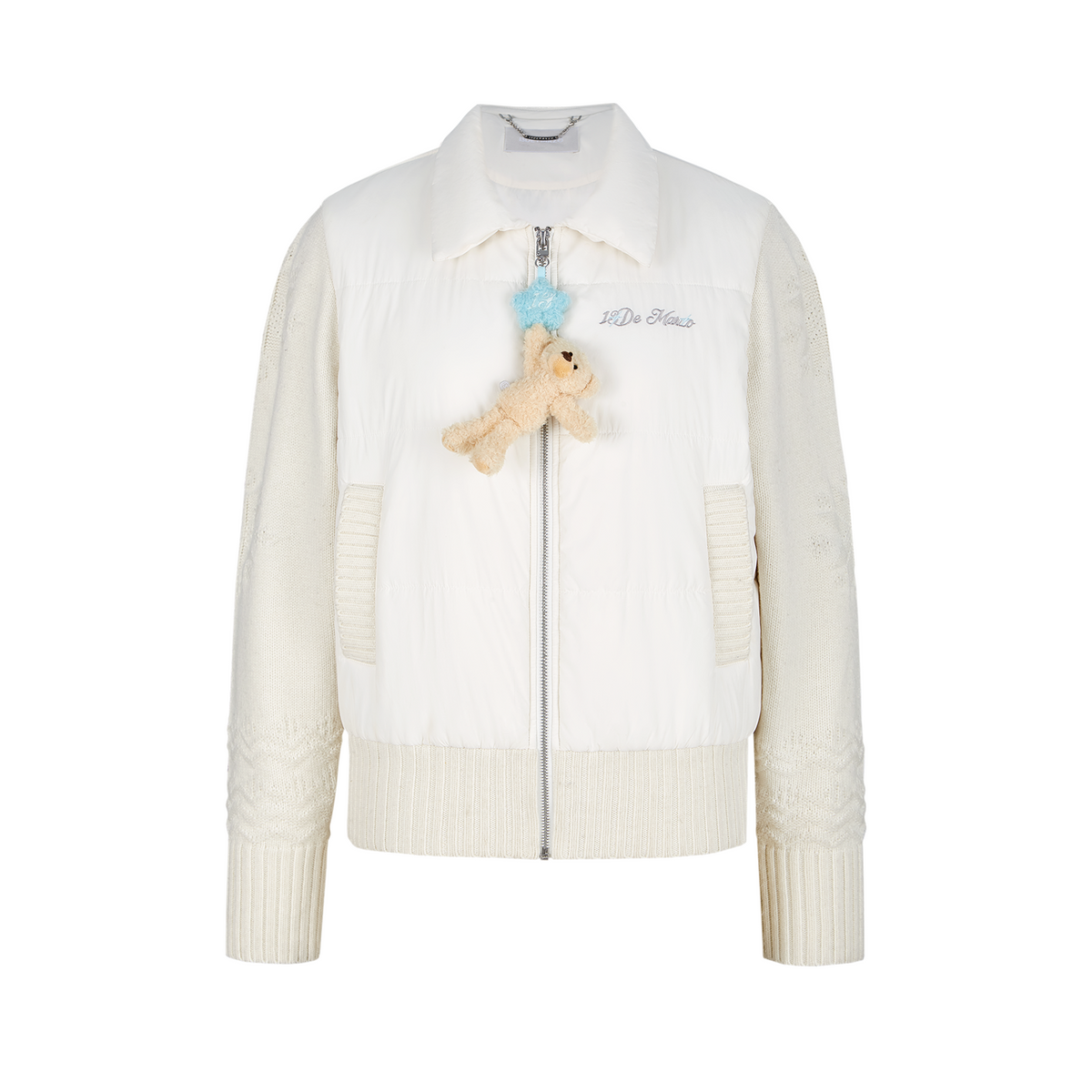 13DE MARZO Knit Spliced Padded Jacket