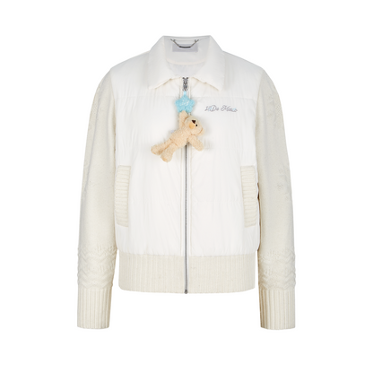 13DE MARZO Knit Spliced Padded Jacket