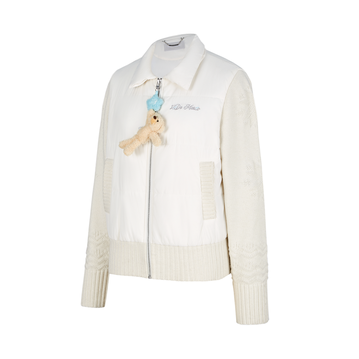 13DE MARZO Knit Spliced Padded Jacket