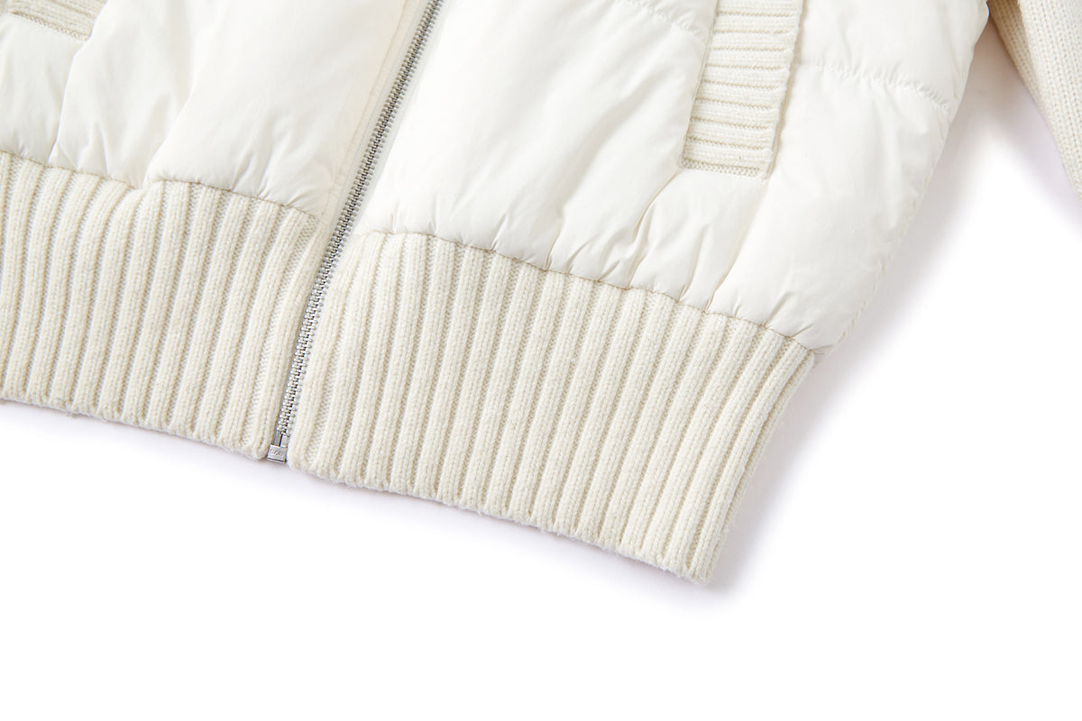 13DE MARZO Knit Spliced Padded Jacket