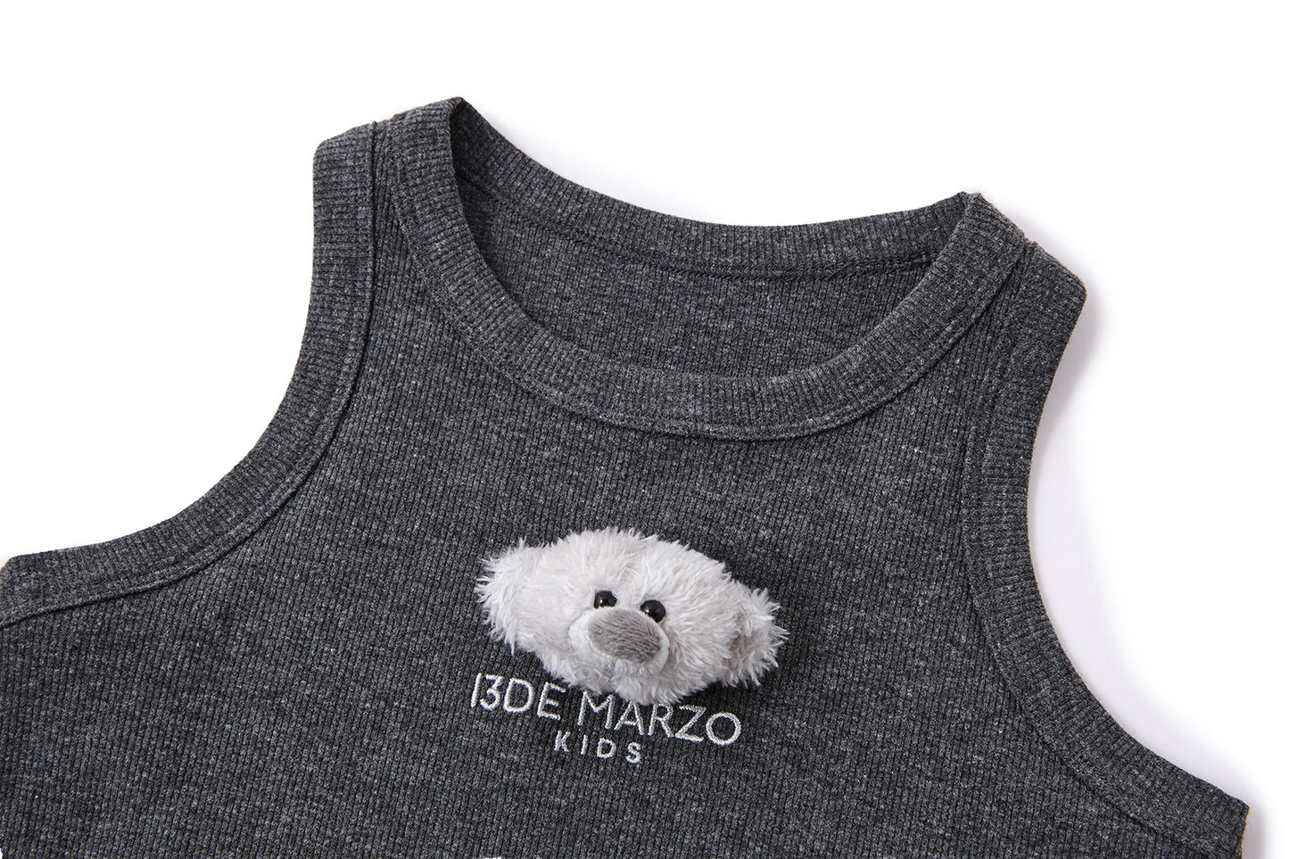13DE MARZO BabyBear Base Vest Dark Grey - 13DE MARZO