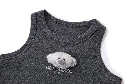 13DE MARZO BabyBear Base Vest Dark Grey - 13DE MARZO