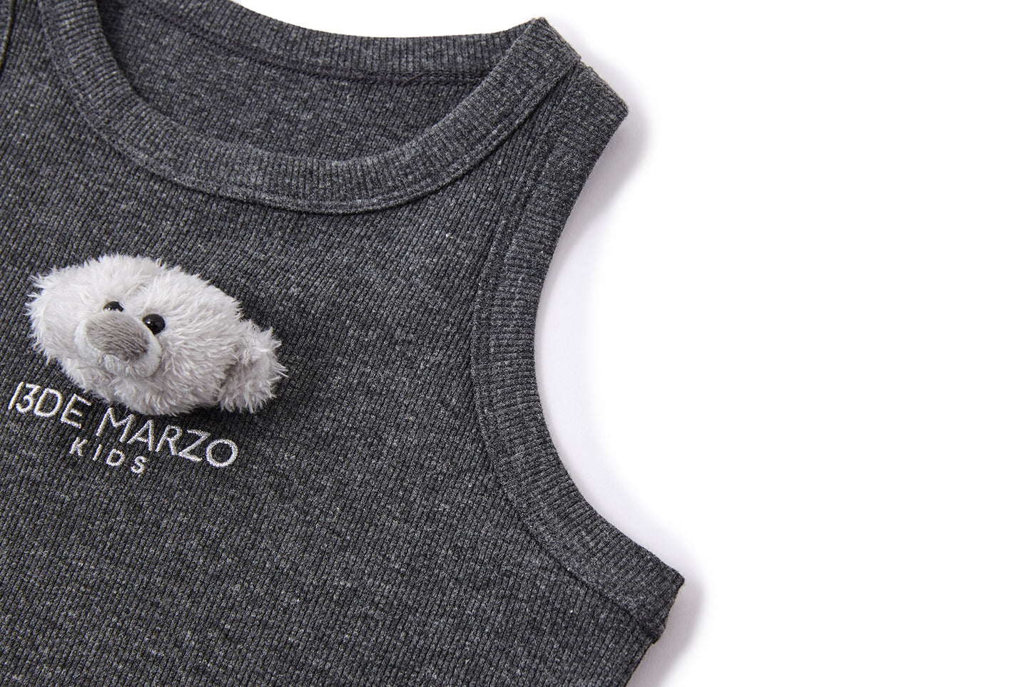 13DE MARZO BabyBear Base Vest Dark Grey - 13DE MARZO