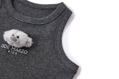 13DE MARZO BabyBear Base Vest Dark Grey - 13DE MARZO