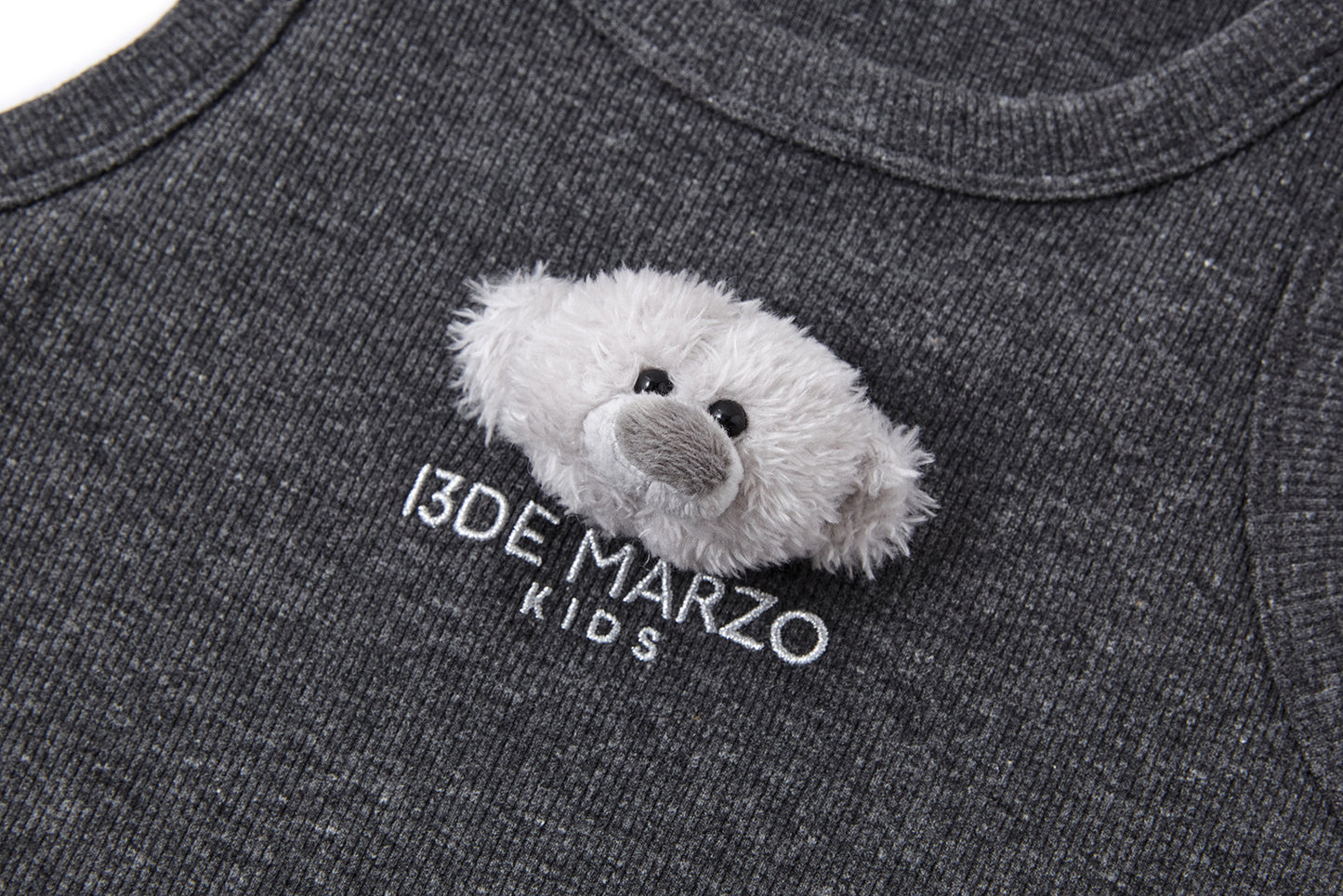 13DE MARZO BabyBear Base Vest Dark Grey - 13DE MARZO