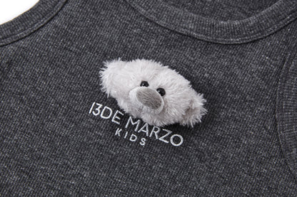 13DE MARZO BabyBear Base Vest Dark Grey - 13DE MARZO