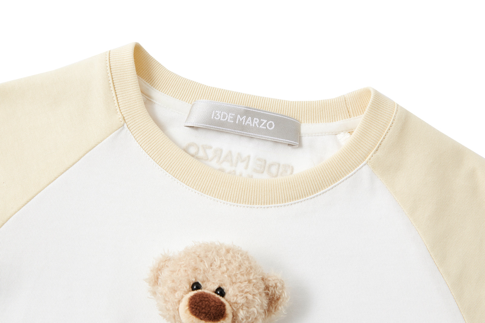 13DE MARZO BabyBear Raglan T-shirt Yellow - 13DE MARZO
