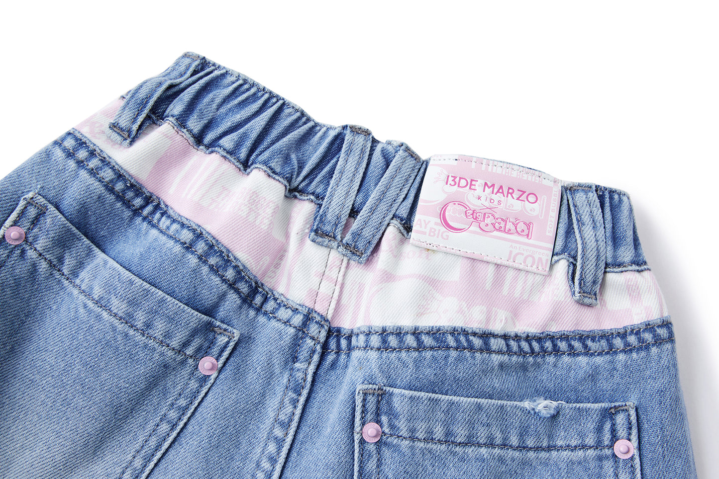 13DE MARZO BabyBear Bubblegum Jorts Blue - 13DE MARZO