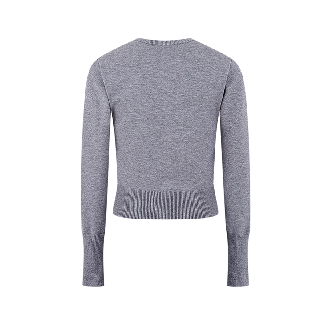 13DE MARZO Mini Logo Cardigan Grey