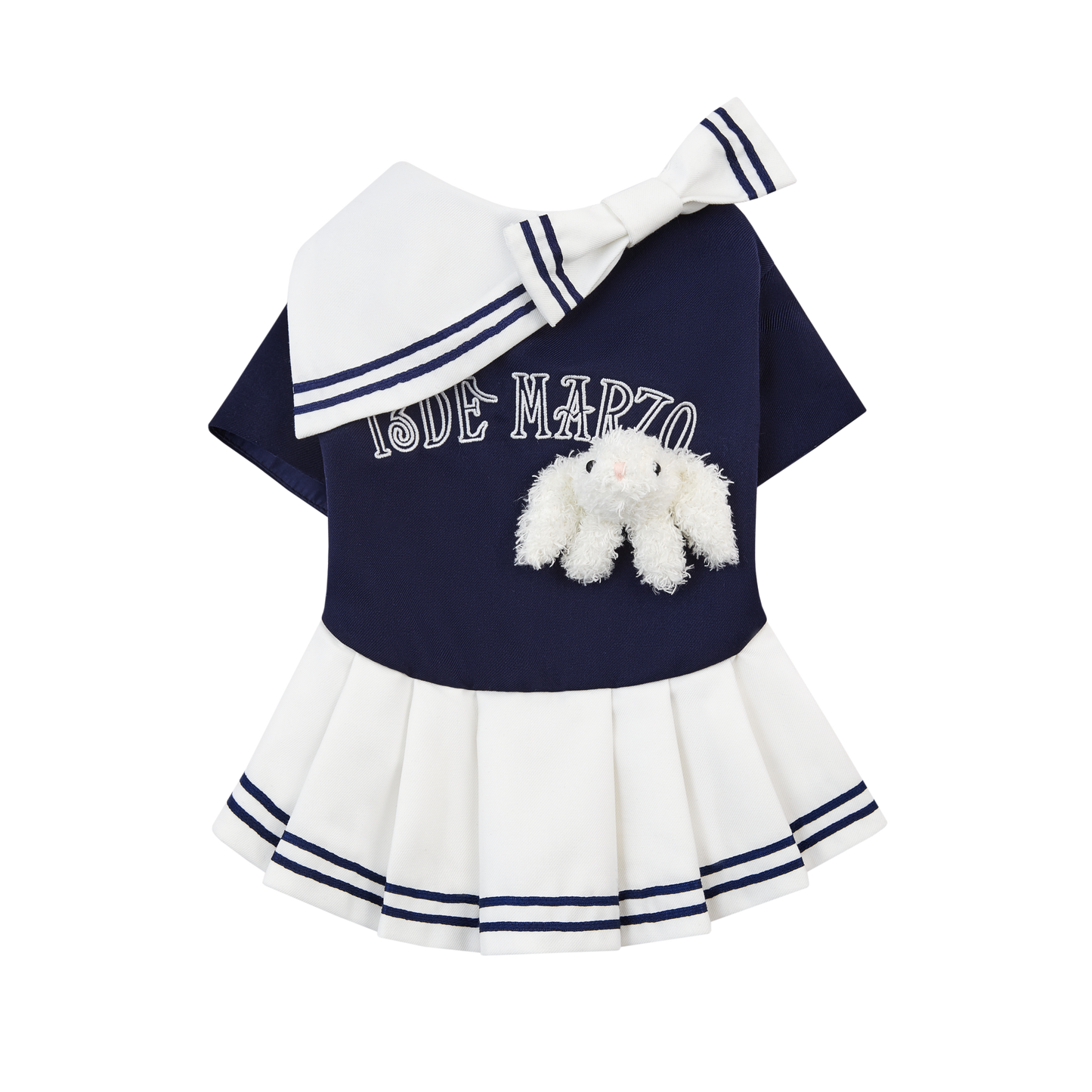 13DE MARZO Sailor Bear Pet Dress