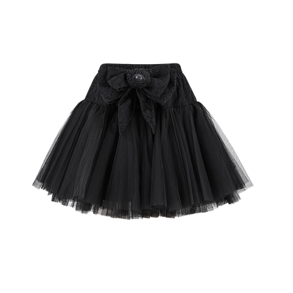 13DE MARZO Bow Lace Short Skirt
