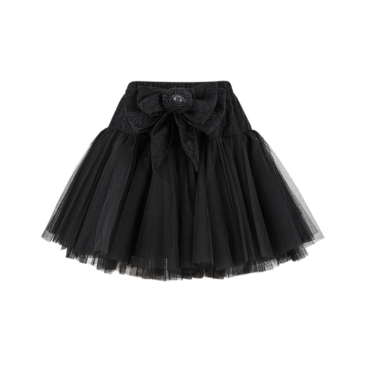 13DE MARZO Bow Lace Short Skirt