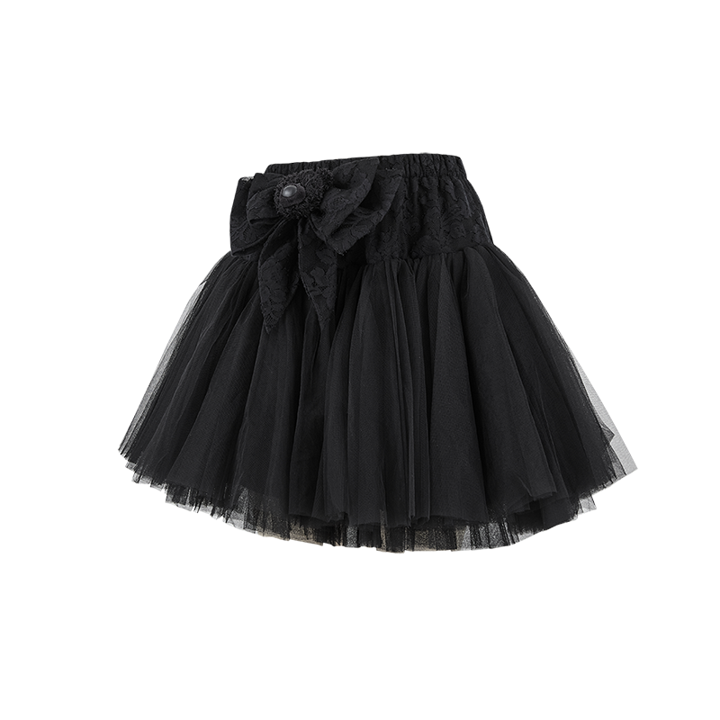 13DE MARZO Bow Lace Short Skirt